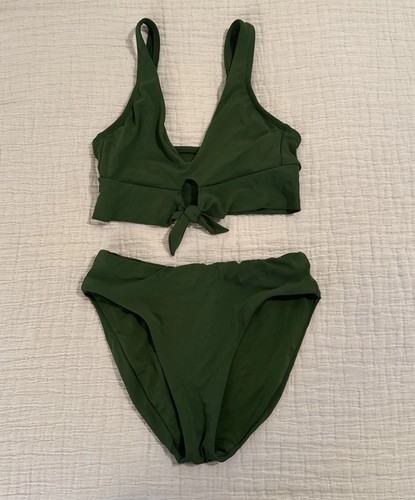 Women’s Robin Piccone XS 2-Piece Dark Green Bikini/Swimwear - Picture 1 of 11