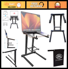 Portable Aluminum DJ Laptop Stand with Travel Bag Foldable, No Assembly, Fits