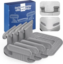 Bed Lock Sheet Holders for All Sheet Sizes, Mattress Sheet Holder Straps