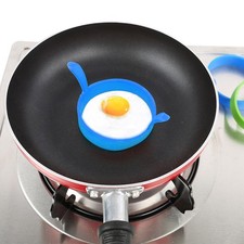 Silicone Egg Frying Rings Round Cooker Omelette for Griddle Tray