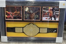 Rey Mysterio signed Toy Belt Framed WWE JSA