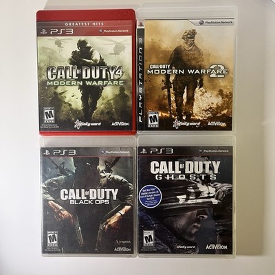 Call Of Duty Lot Of 4 PlayStation 3 Games | Black Ops, MW, MW2, And Ghost