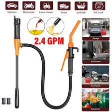 2.4 GPM Powered Battery Quick Liquid Fuel Transfer Pump with Flow Control Nozzle