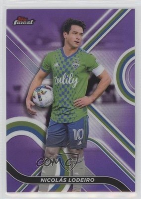 2022 Topps Finest MLS Purple Refractor 48/250 Nicolas Lodeiro Nicolás #86 p6a
