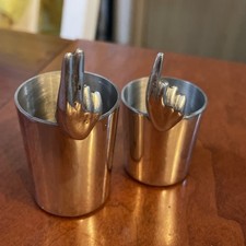 One-Finger & Two Finger Silver Jigger Set