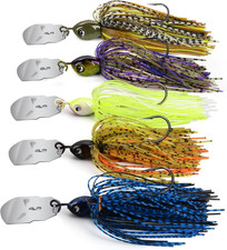 by Kastking Bladed Jig Fishing Lures, Multi-Color Kits, Irresistible Vibrating A