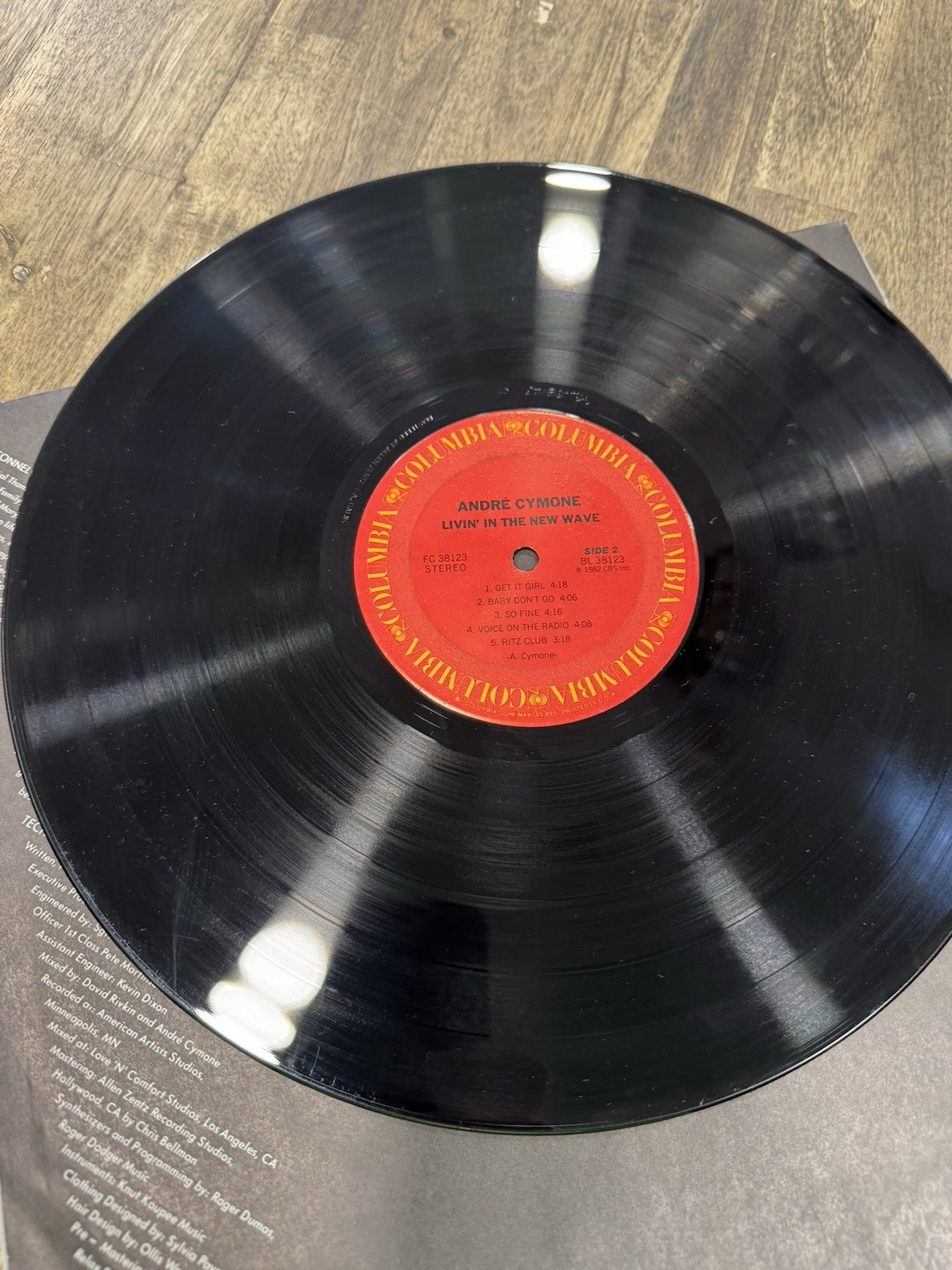 Andre Cymone Vinyl LP Livin In The Hew Wave Columbia 1982 thumbnail 15