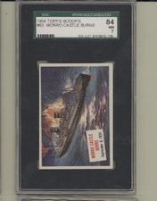 1954 Topps Scoop #63 Morro Castle Burns SGC 7 NM  Scoops