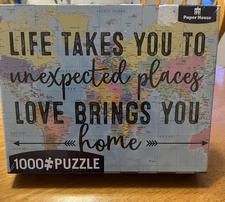Paper House 1000 Pc Jigsaw Puzzle Life Takes You To  29.5" x 20" New Sealed