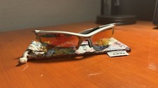 Authentic Oakley Custom Half Jacket 2.0 Silver Frame Polarized Ruby Iridium Lens