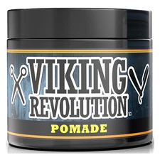 Viking Revolution Pomade for Men 4oz - Firm Strong Hold & High Shine for Clas...