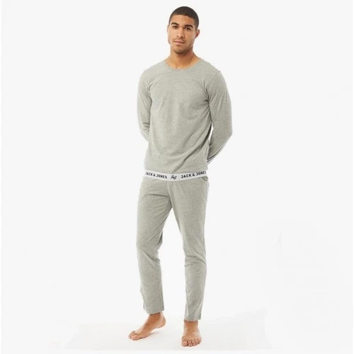 Jack & Jones Ricko Mens Light Grey Melange T-Shirts