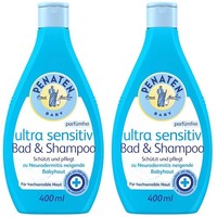 ✅ Penaten Baby Ultra Sensitiv Bad & Shampoo ParfüMfrei Pflege Mild 2X 400Ml ✅