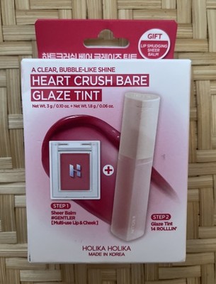 Holika Holika Heart Crush Bare Glaze Tint 14 Rolllin' & Sheer Balm #GENTLER
