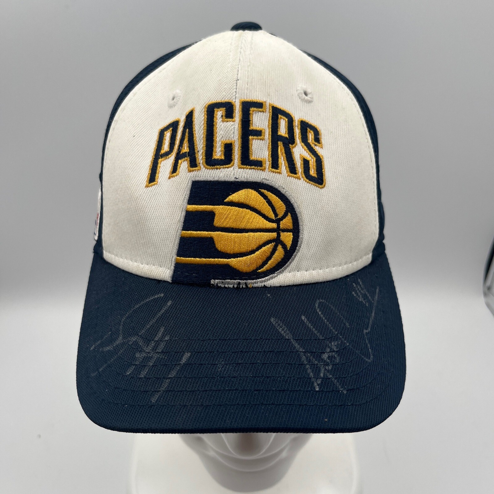 2005 Reebok Indiana Pacers Hat Signed Stephen Jackson Austin Croshere Kids OS