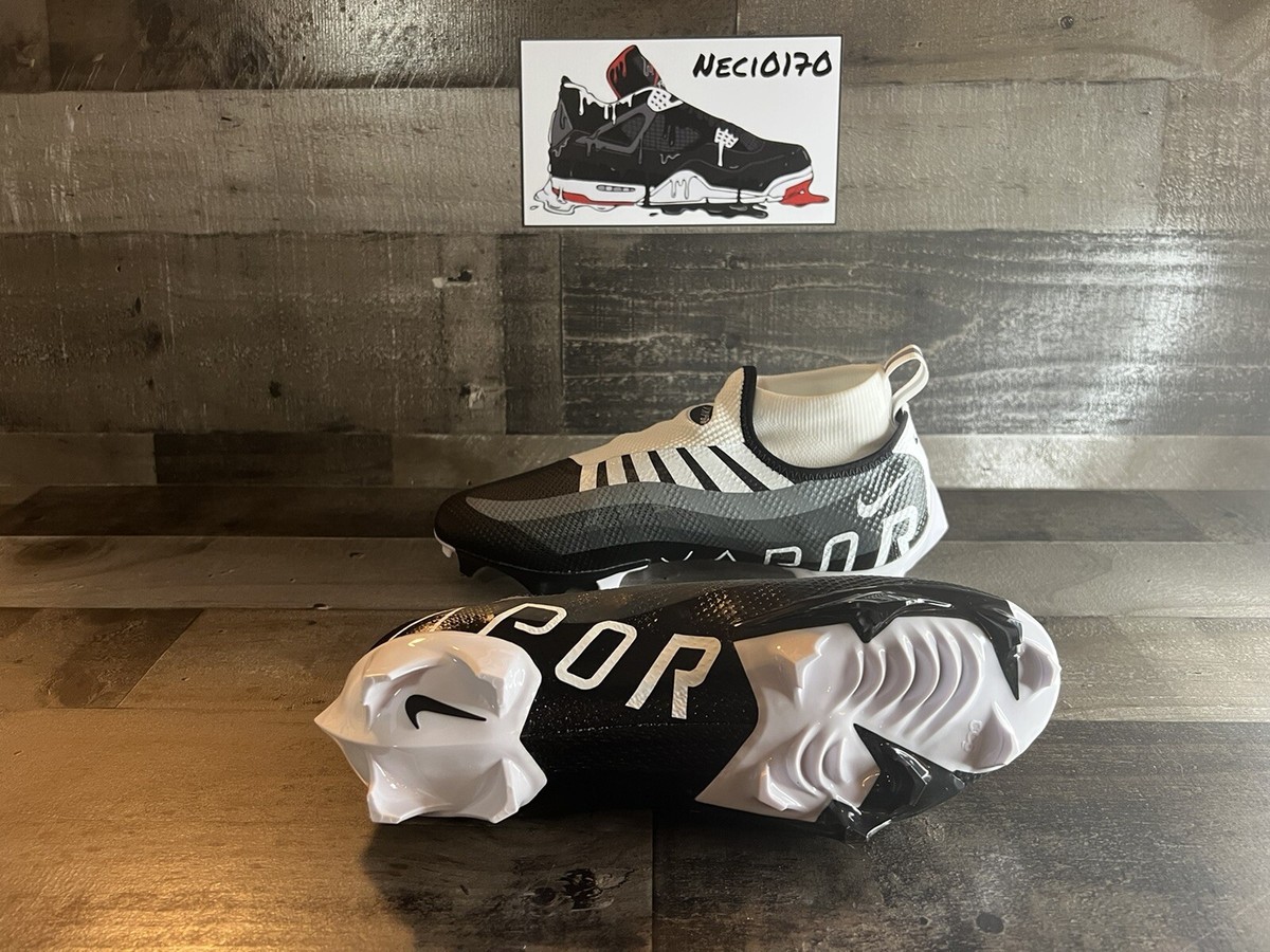 Nike Vapor Edge Pro 360 Sz 7 Mens Black White Grey Football 