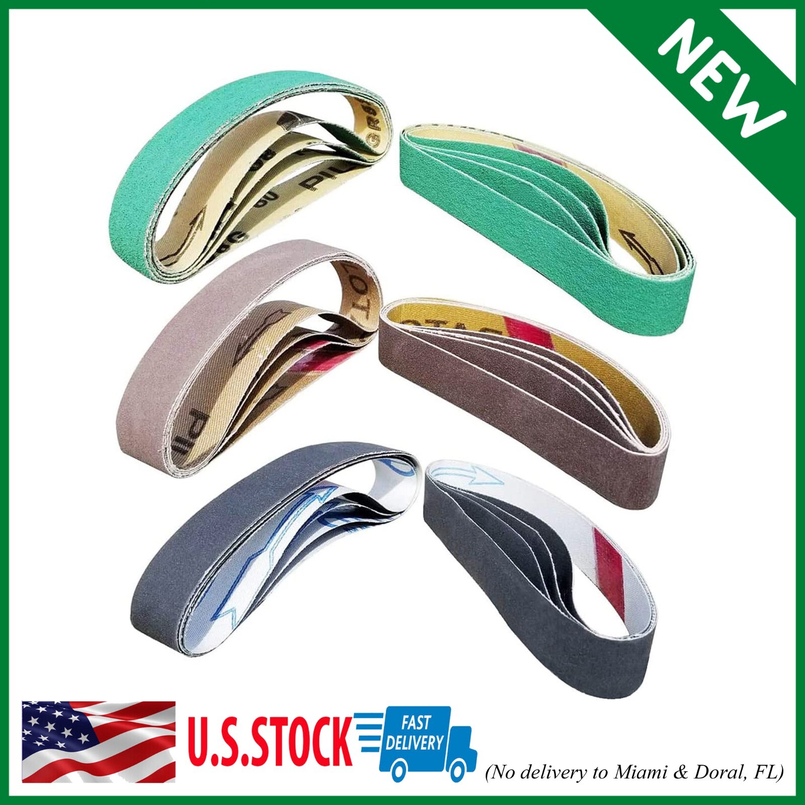 24 Pcs Knife Sharpener Sanding Belts 3/4