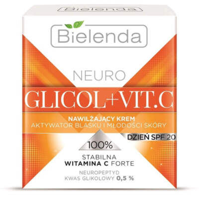 Bielenda Neuro Glicol und Vit C Feuchtigkeitsspendende Tagescreme Glow und Jugendaktivator