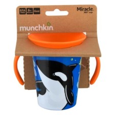 Munchkin Miracle Sippy Cup 360 EPA Free 6 months 6 oz Supports Whale Sanctuary