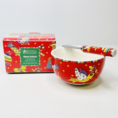 Maxwell & Williams Donna Sharam Wonderland Christmas Dip Bowl and Spreader Set