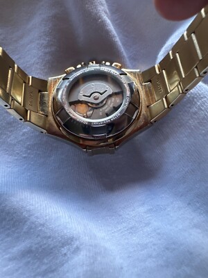 Seiko Coutura Kinetic Chronograph 7L22-0ALO Gold Tone Rare