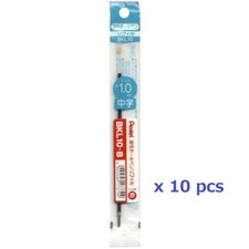 PENTEL BKL10 Refill 1.0mm Red ink For BK130 Ballpoint Pen 10 pcs SET