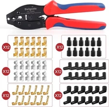 36Pcs Spark Plug Wire Crimping Tool Spark Plug Wire Crimper Kit Boot Terminals C