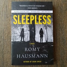 Sleepless by Romy Hausmann Paperback ARC Uncorrected Proof Advance Reader Copy