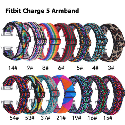 Elastisches Uhrenarmband Fr Fitbit Charge 5 Fitness Tracker Sport Armband Ersatz