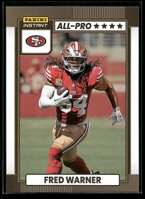 2024 Panini Instant Fred Warner ALL-PRO 1/101 SP San Francisco 49ers #AP-18  
