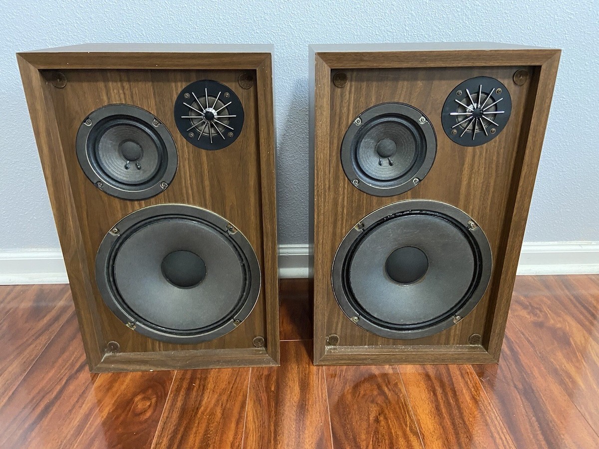 SONICS AS-305 スピーカー ペア 昭和レトロ ビンテージ Vintage Pair Of Sonics AS-221 Walnut 2-Way Stereo 3 Speakers | eBay