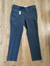 Boohoo Man Gray Plaid Pants Slacks Trousers SLIM Fit Mens Sz 32 S NWT