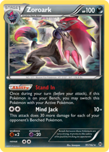 1x Zoroark 91/162 HOLO RARE XY BREAKthrough Pokemon TCG Card NM | eBay