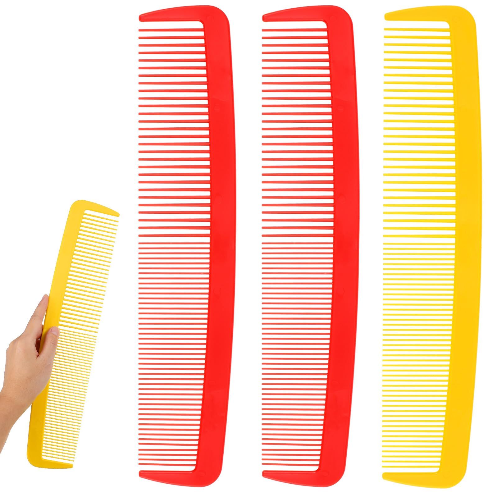 Giant Hair Styling Combs Funny Giant Big Comb Creative 3 Pcs Giant Comb Wide ...