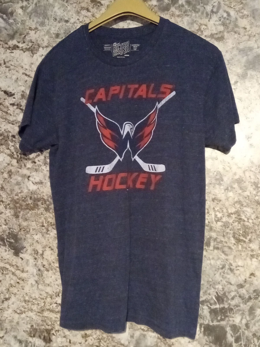 WASHINGTON CAPITALS HOCKEY TEAM RETRO SHIRT, NHL, RED, ADULT SIZE MEDIUM