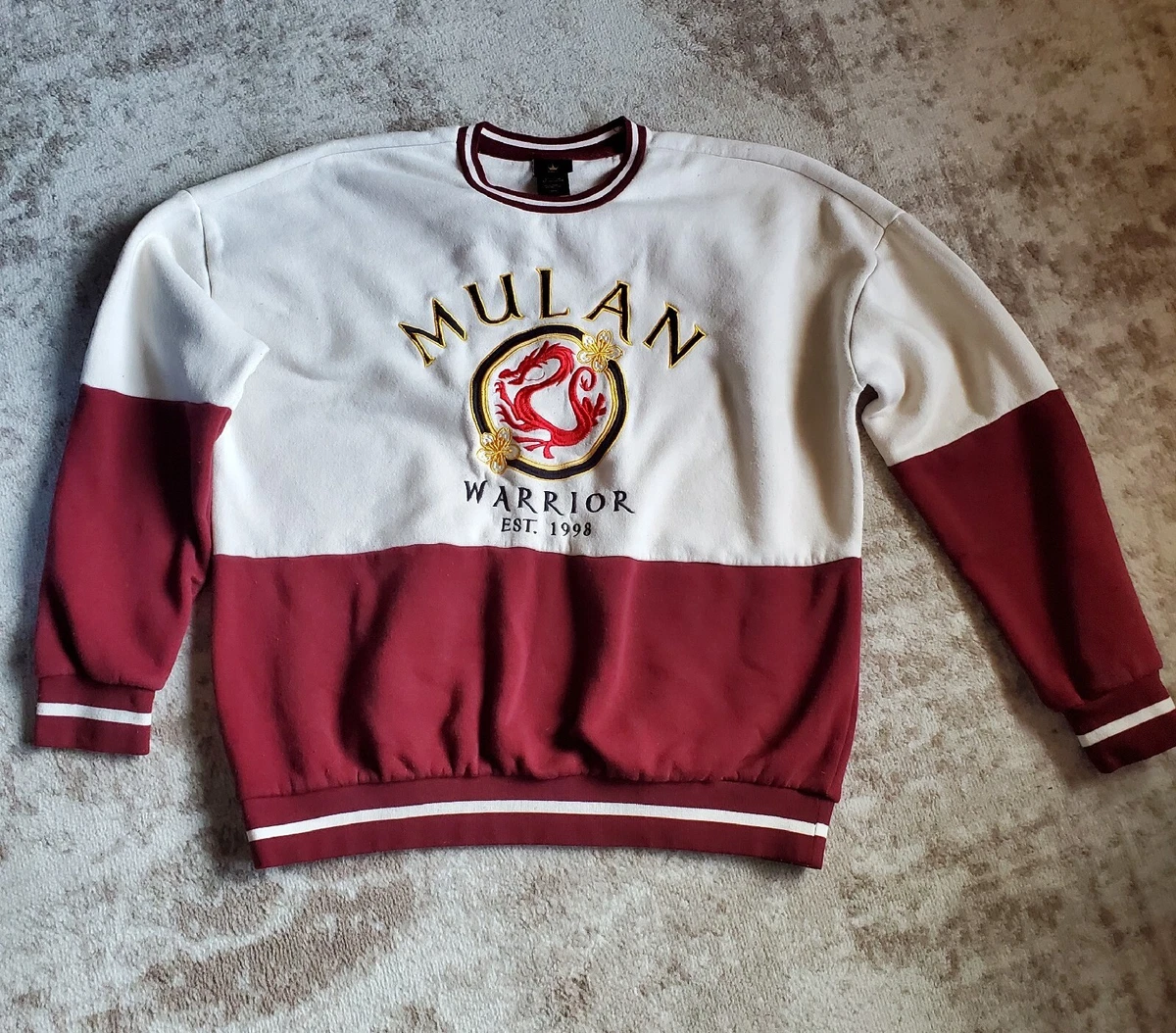 Disney Princess Mulan Warrior Crewneck Sweatshirt Box Lunch Med