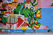 ANTICA SARTORIA 2025 DREAMING OF POSITANO COTTON SCARF O/S