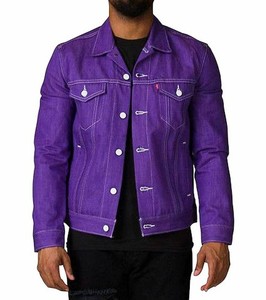 Levi's *Rare* The JOKER Purple Raw Denim Trucker Jacket Men's Size XL