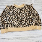 Crewcuts Girls Leopard Ruffle Sleeve Sweatshirt Size 12 — photo 8