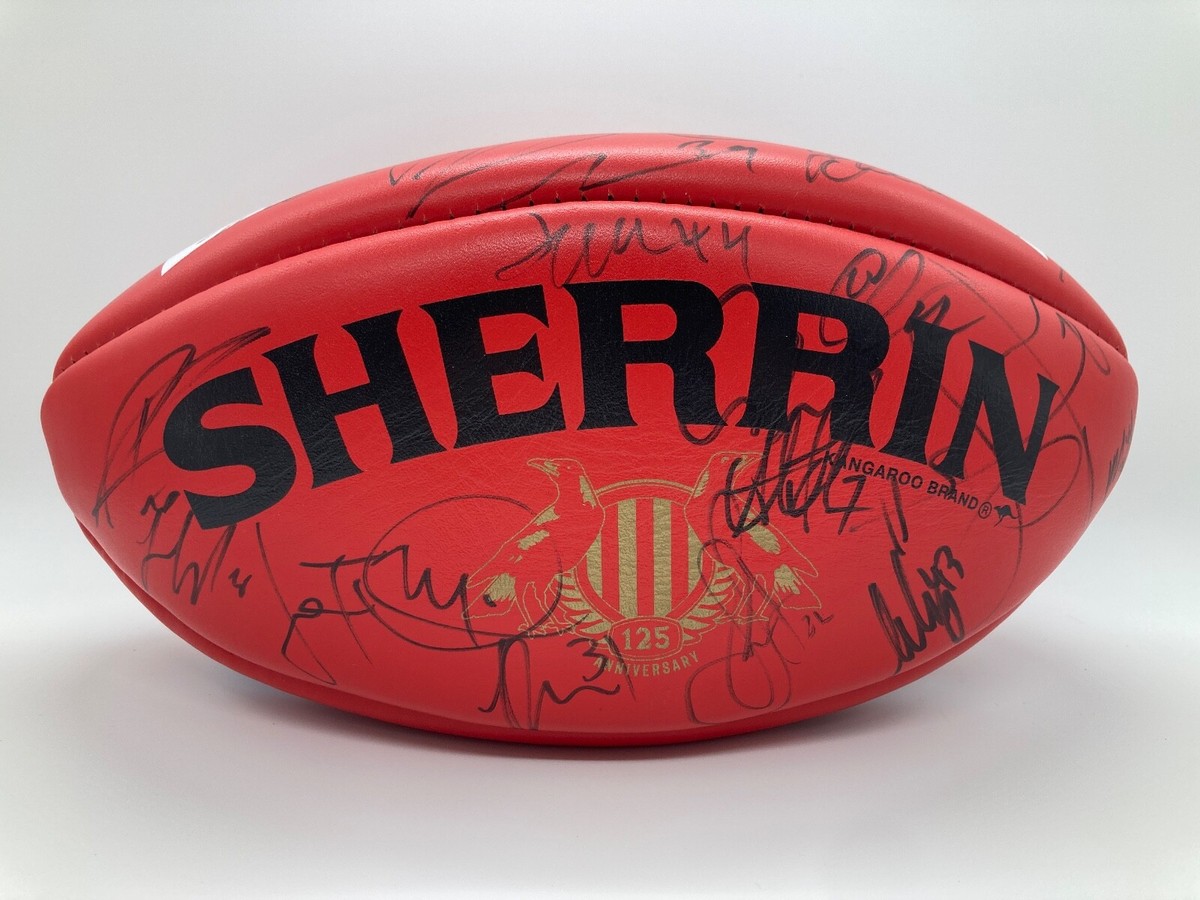 Sherrin AFL Australian Football League Leather Team Signed Sherrin AFL Australian Football League Leather Team Signed