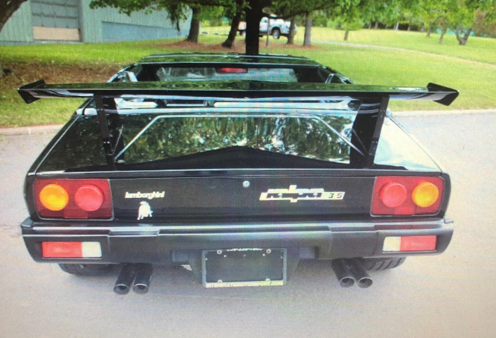 1981-88 Lamborghini Jalpa TOP Wing Spoiler Replacement No Rust FRP  Made in USA