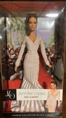 2013 Jennifer Lopez Red Carpet Barbie Doll Mattel Black Label