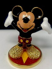 Disney Arribas Brothers Ltd. Ed. Mickey Mouse On Star Jeweled Swarovski Figurine