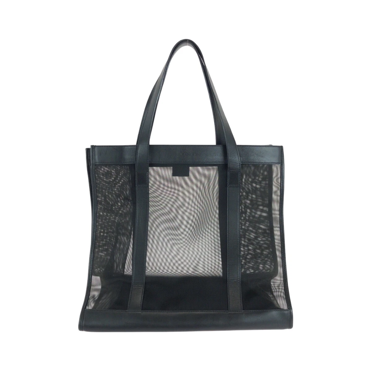 Sac fourre tout bandoulière GUCCI mesh 002 0404 noir nylon GG