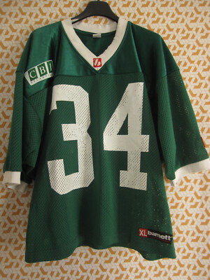 Maillot De Foot Américain Enfant – Margouillats De Rezé #34, Vert, Taille XL