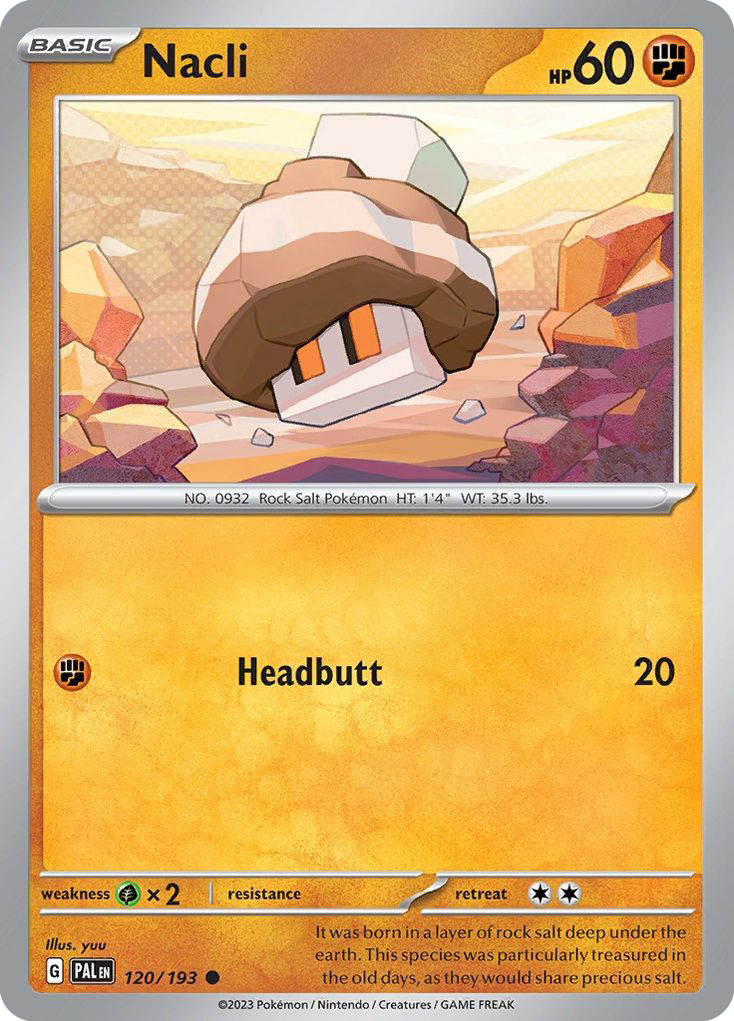 nacli pokemon card price 2023 Pokemon PAL EN Nacli #220