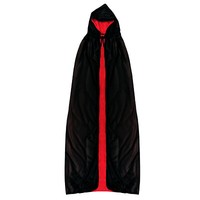 Umhang Schwarz Rot Cape FüR Hexe Zauberer KostüM FüR Halloween Fasching Party
