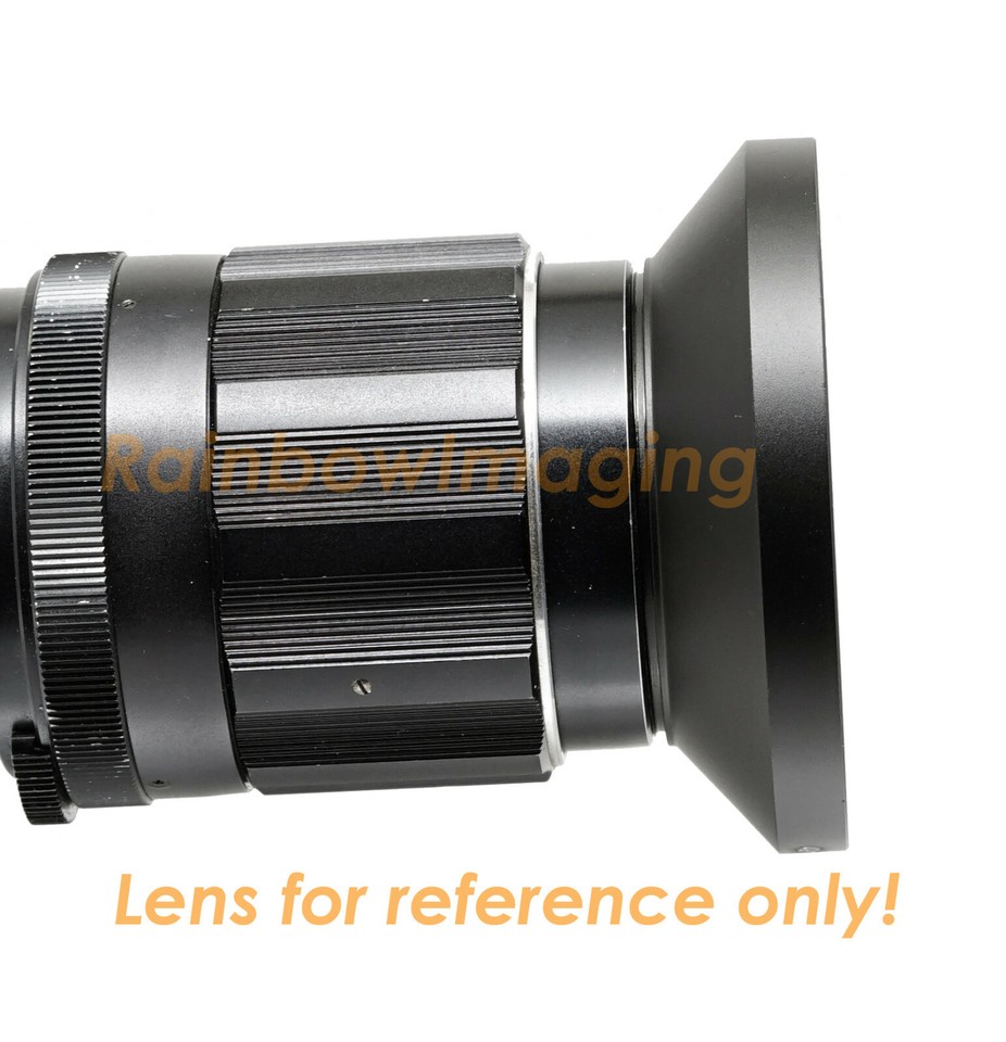 40.5mm Metal Standard Screw-in Standard Lens Hood Sunshade with Centre Pinch Lens Cap for Canon Nikon Sony Pentax Olympus Fuji Sumsung Leica Camera +Cleaning Cloth