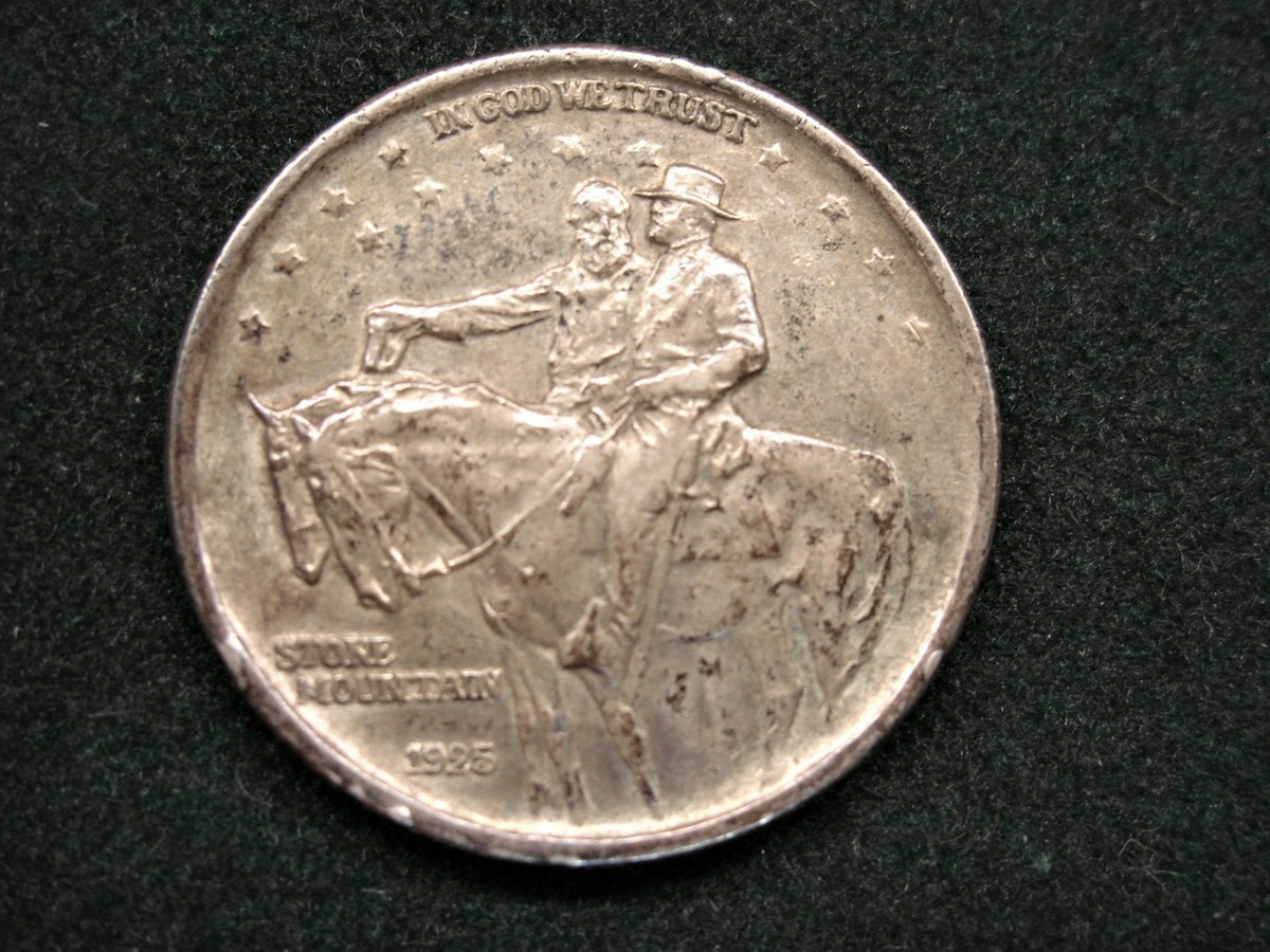 【銀貨】USA 1925 ストーン マウンテン ハーフダラー 本物 希少 302 銀貨】USA 1925 ストーン マウンテン ハーフダラー 本物 希少