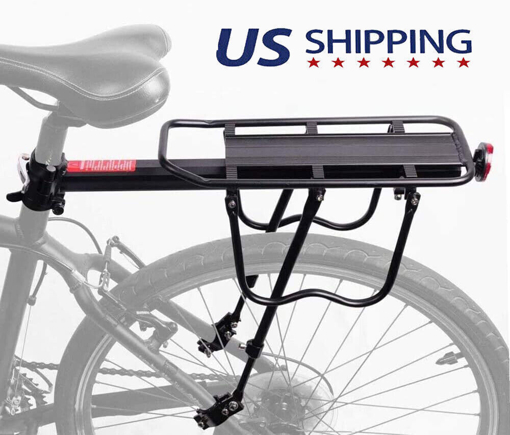 Bicycle Rear Rack Mountain Bike Carrier Bracket Luggage Pannier Cycle Seat USA